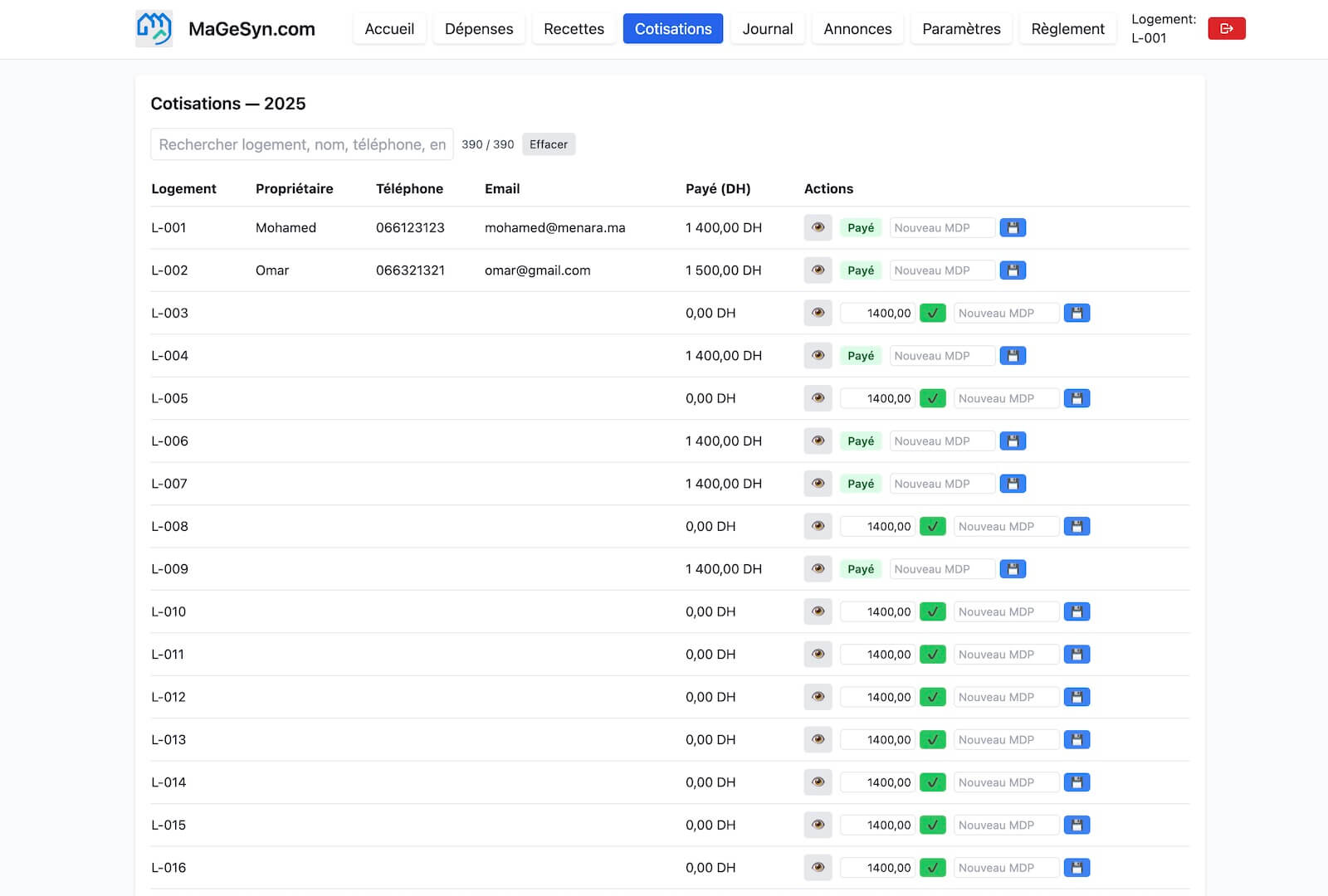 Espace propriétaires : cotisations, votes et règlement